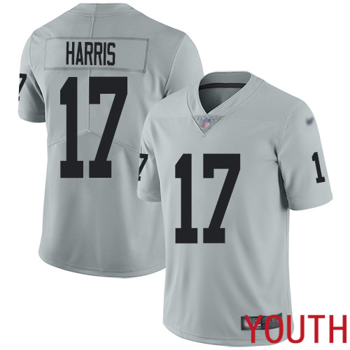 Oakland Raiders Limited Silver Youth Dwayne Harris Jersey NFL Football #17 Inverted Legend Jersey->women nfl jersey->Women Jersey